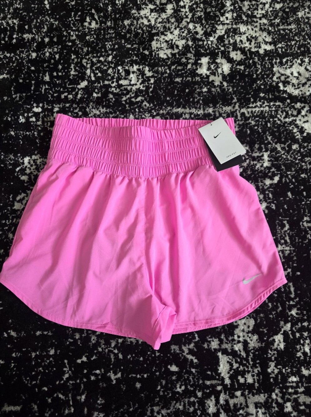 Nike One Dri-FIT Ultra High-Waisted 3" Brief-Lined Shorts Playful Pink Large